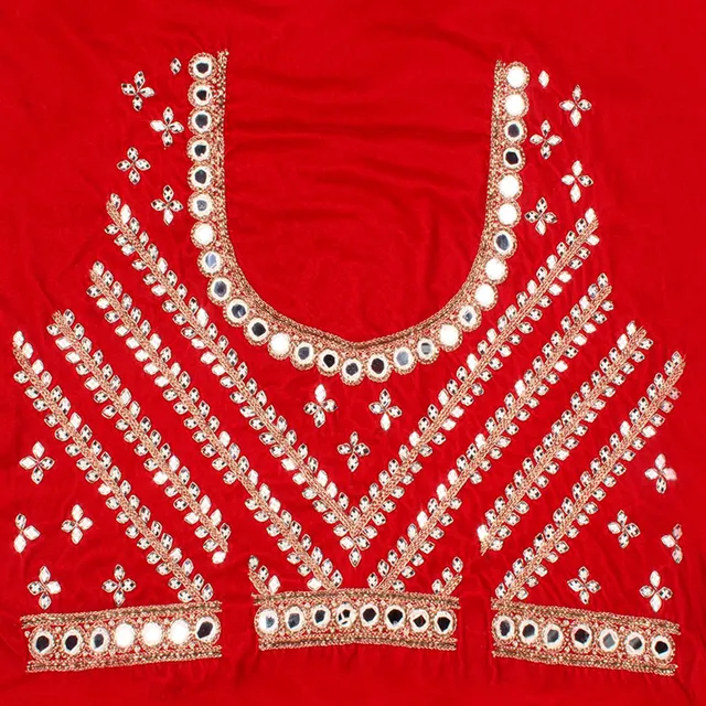 Florid royal embroidery blouse set/ZariKundan-blouse/Mirror-work-blouse