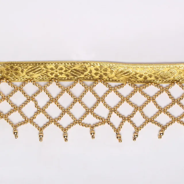 Beads woven stylish party funky lace/Zari-lace/Festive-lace/Lace-border