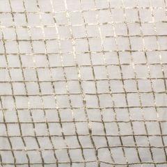 Simple-chic Zari-tartan fabric