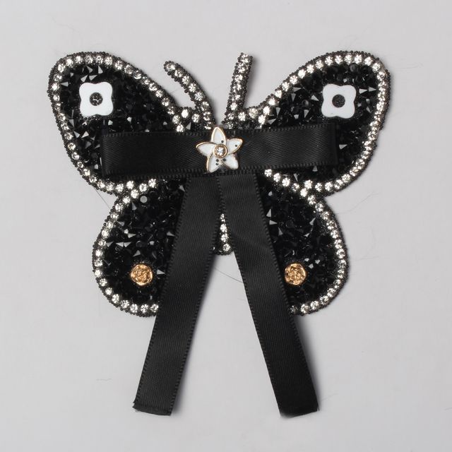 Regally black-beauty patch/Butterfly-patch/Ornamented-patch/Craft-patch