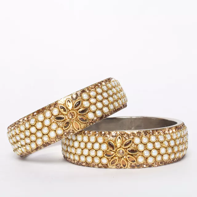 Dressy-high classy beaded bangles/Party-bangles/Pearl-stones-bangles