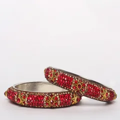 Stars and stones floral bangles