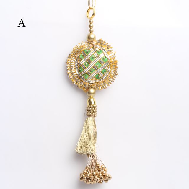 Quilted Zari fine fringe tassel/Beaded-tassel/Party-tassel/Craft-tassel