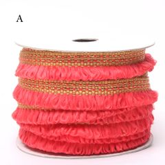 Thread-bunch Zari fest lace