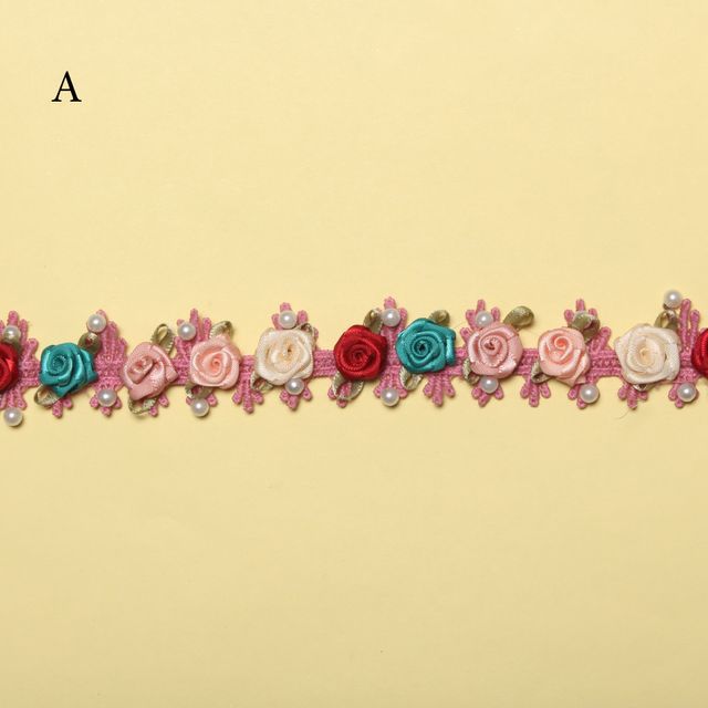 Roses-rosette cute lace/Royal-flower-lace/Ribbon-flower-lace/DIY-lace