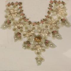 Fairy-Beaded Angelic floral neckline
