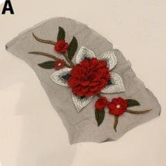 Artsy Floral roses patch