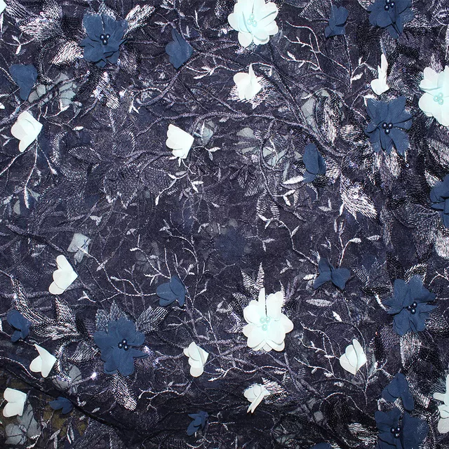 Midnight-Sky fancy fabric/Net-fabric/Sequins-fabric/Rich-Designer-DIY