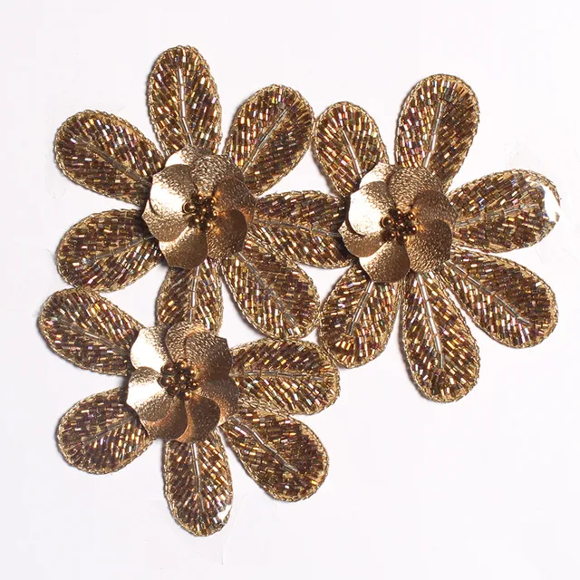 Three flowers fancy patch/Royal-Zardosi-patch/Ornate-patch/Prime-patch