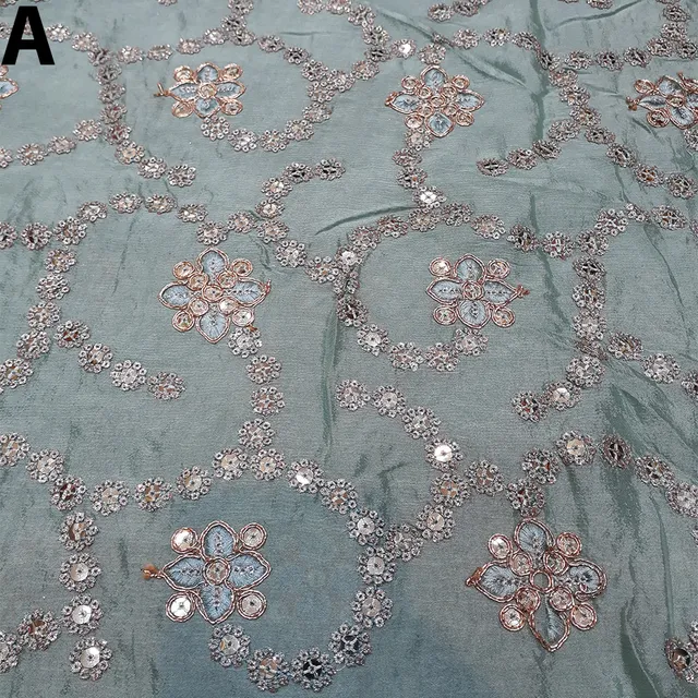 Chinon embroidered dapper posh fabric/Fine-fabric/Dress-fabric/Home-DIY