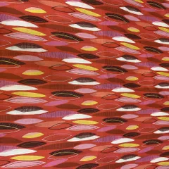 Red Cotton Digital Printed Fabric