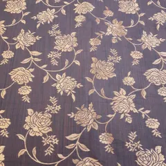 Grey Coloured Jaal Jacquard Silk fabric