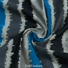 Multi Colour Chanderi Printed Fabric