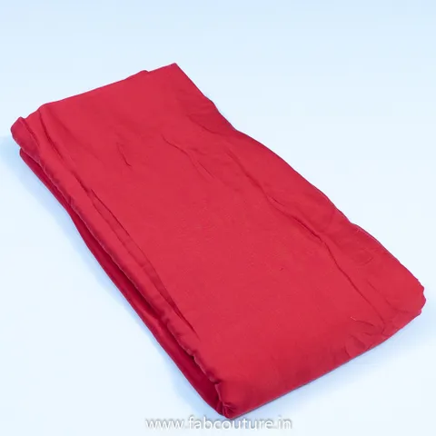 Red Color Viscose Muslin fabric