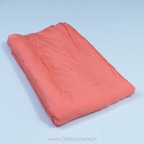 Peach Color Viscose Muslin fabric
