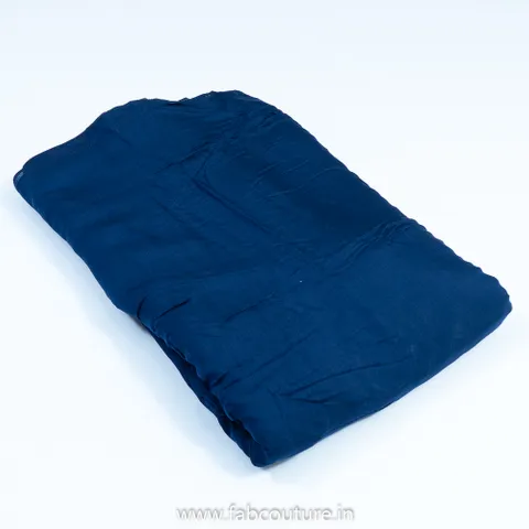 Blue Color Viscose Muslin fabric