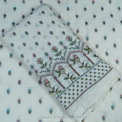 White Dyeable Cotton Embroidery