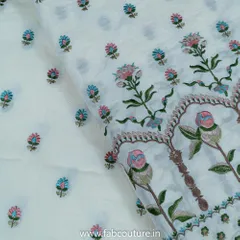 White Dyeable Cotton Embroidery