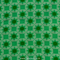 Green Muslin Digital Printed Fabric