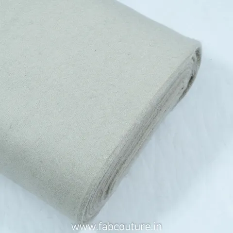 Cream Wool Felt Fabric