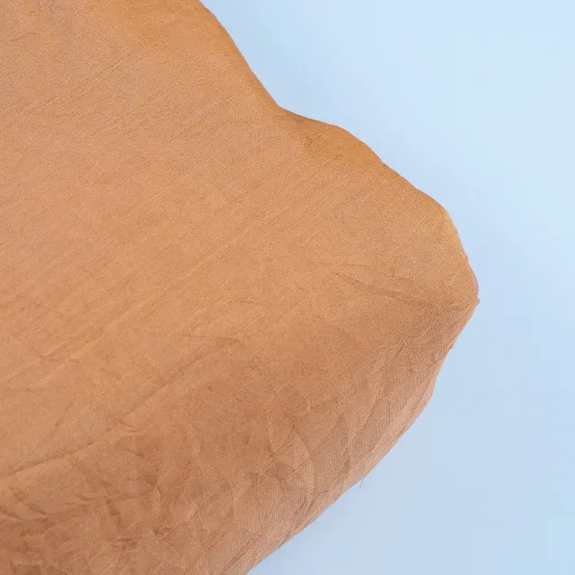 Peach Color Crush Art Tissue Silk fabric