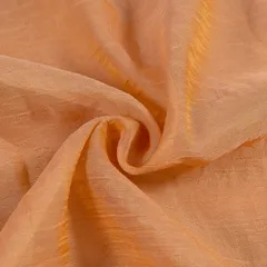 Peach Color Crush Art Tissue Silk fabric