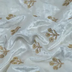 Dyeable Velvet Embroidered Fabric