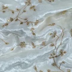 Dyeable Velvet Embroidered Fabric