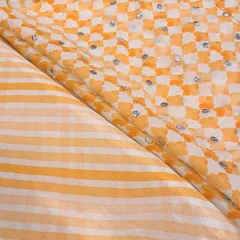 Orange Colour Chinon Digital Print Set