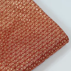 Red Color Jacquard Silk fabric