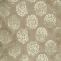 Fawn Kimkhab Brocade fabric