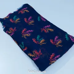 Multi Colour Georgette Digital Print (1.8 Meter Cut Piece )