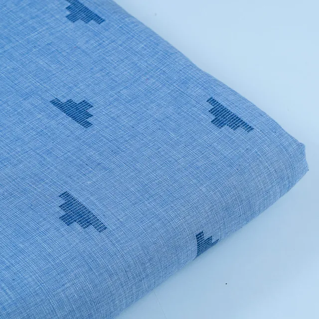 Sky Blue Cotton Dobby (60 Cmt Piece)