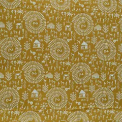Mustard Color Cotton Digital Print (2cm Piece)