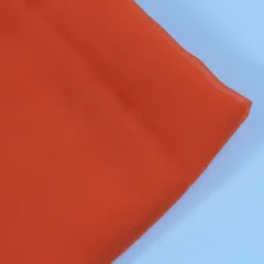 Orange Poly Georgette fabric