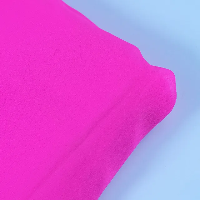 Bright Pink Poly Georgette fabric