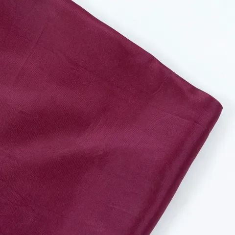 Wine Color Plain Upada Silk fabric