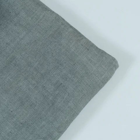 Grey Pure Linen 44 Lea fabric