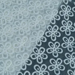 Dyeable Organza Embroidered Fabric