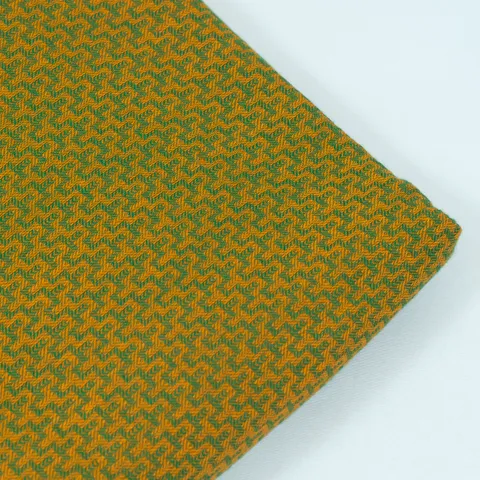 Green yellow Super soft Rayon Dobby Checks fabric