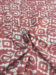 Elegant Batik Printed Fabric on Viscose based Chanderi