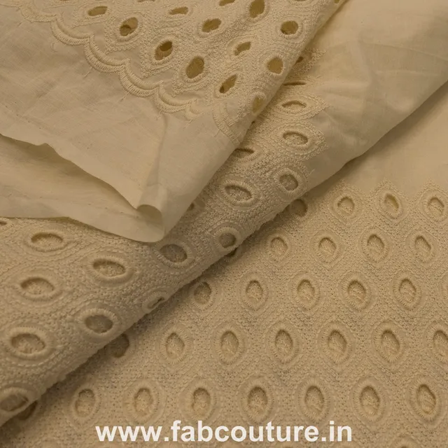 Cotton Chikan fabric