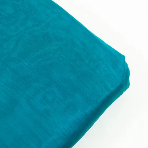 Peacock Green Color Modal Chanderi fabric