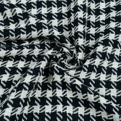 WHITE BLACK SMALL PATTERN JACQUARD fabric