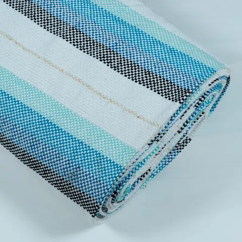LIGHT  BLUE  WITH STRIPES JACQUARD fabric