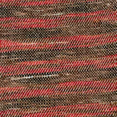 RED WITH BROWN JACQUARD fabric