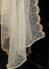 Net Embroidered Dupatta