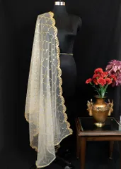 Net Embroidered Dupatta