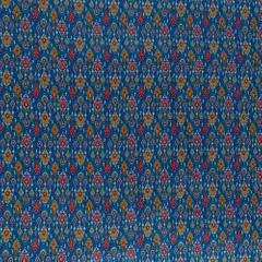 Teal Color Cotton Flex Ikkat Printed Fabric