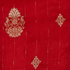 Dyeable Monga Silk Zari Jacquard Booti fabric